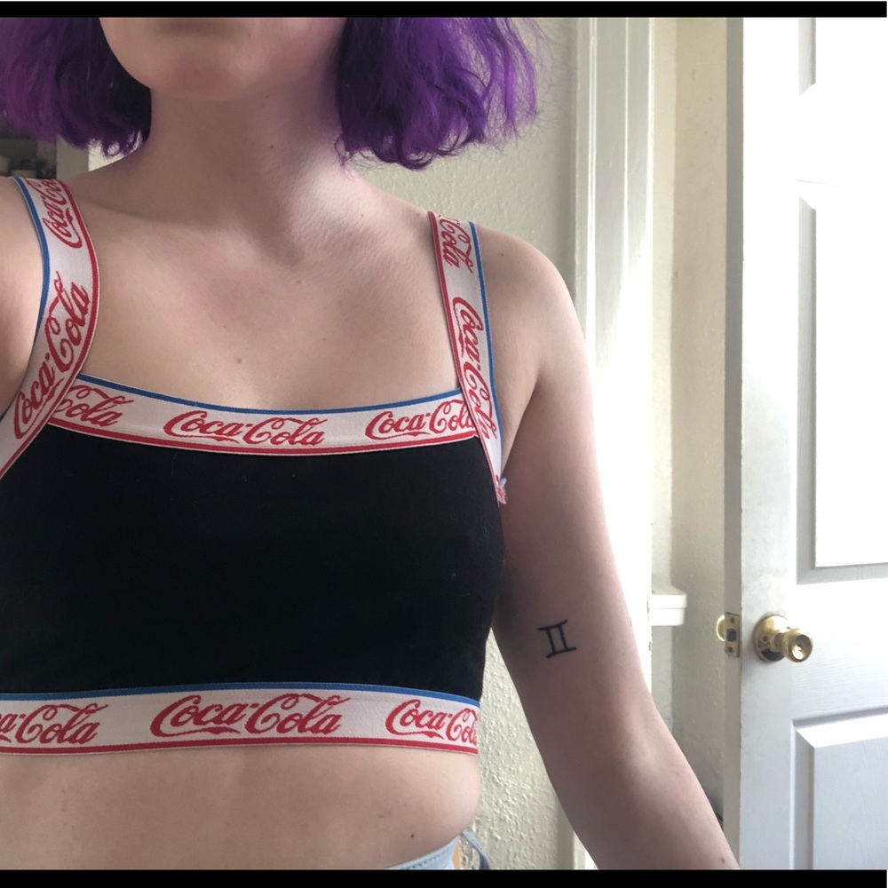 cool coca cola bralette top